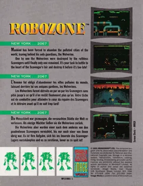 Robozone (UK) (1991) (Trainer) box cover back